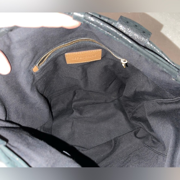 EUC See By Chloe Vintage Tan and Black Shoulder Bag with Textured Leather - Picture 7 of 9